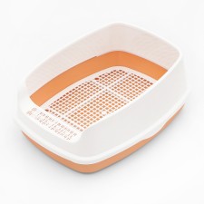 Aisha toilet with high side and net, 45 x 35 x 18.5 cm, orange