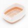 Aisha toilet with high side and net, 45 x 35 x 18.5 cm, orange