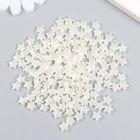 Beads for creativity plastic "Pearls" set 20 grams 0.3x0.8x0.8 cm-1