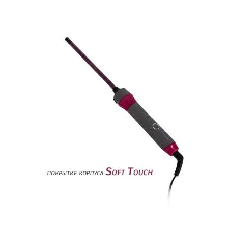 Pioneer HS-10125 curling iron, ceramics, d = 10 mm, up to 200 ° C, pink-gray-2