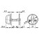 Rotary handle WC-001-CP, color chromium