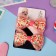 Hair clamp "Bow Christin" (set 2 pcs) vegetables, 4.5 cm, pale pink