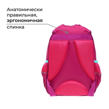 School backpack, 37 x 26 x 13 cm, ergonomic back, calligrata ORT "Butterflies"-2