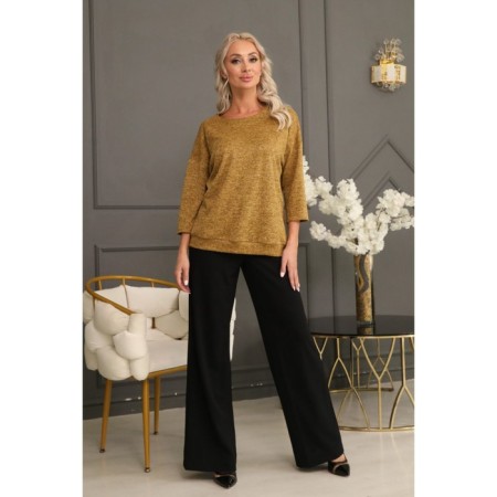 Female jumper, size 46, mustard color-1