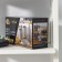 Savanna bathroom accessories set “Thunderstorm”, 4 items (soap dish, soap dispenser, 2 glasses), Gray color
