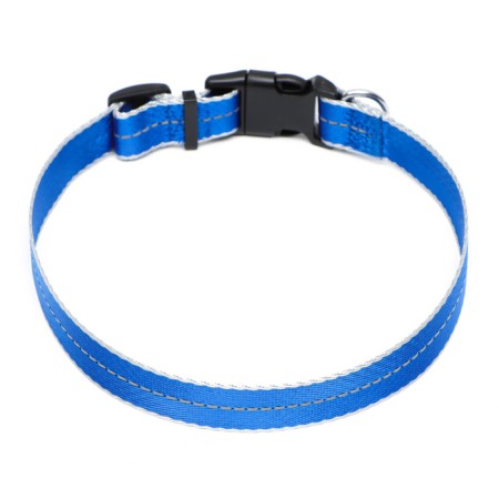 Collar of the reflective "Neon", width 2.5 cm, blue-1