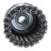 Brush for Ushm bison 35271-080_z02, "cup", steel, wicker bunches, 0.8 mm, 80 mm x M14