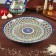 Largan Rishtan ceramics "Patterns", 36 cm, blue