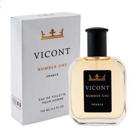 Men's toilet water Vicont Number One, 100 ml (based on glass and shyprea aromas)-3