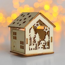 New Year's decor with highlighting 7x6x5 cm, 