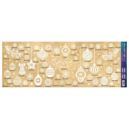 Vinyl stickers on the windows "Happy New Year", reusable, 70 x 25 cm, new year-3