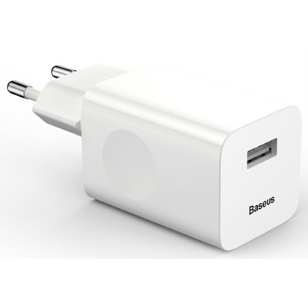Charger Baseus BX02 Quick Charm USB, 3A, 24W, white-3