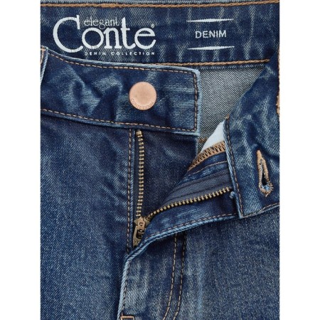 Women's jeans with a high landing CONTE ELEGANT BALLOON, size M, color MID BLUE-8