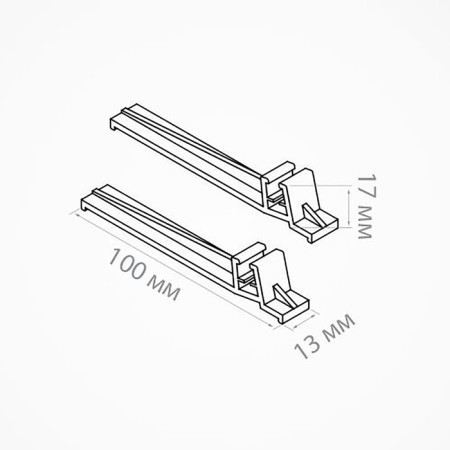 Holder for a desktop frame at an angle of 75 degrees, A6-A2 format, 1.3 × 10 × 1.7-4
