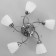 Helia chandelier 5x40W E27 black chrome 54x52x17cm.
