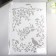 Stencil "Bird in the Pink Garden" 21x31 cm