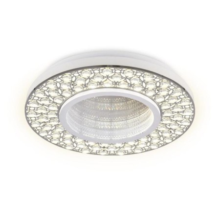 Ambrella Light Ice lamp, 102W LED, 7650LM, 3000-6400K, chromium color, white with FDU