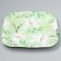 Disposable square paper "Eco", flowers, 16.5x16.5 cm