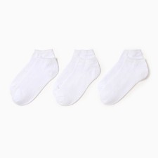 A set of female socks KAFTAN BASE, 3 pairs, size 36-39 (23-25 ​​cm) white
