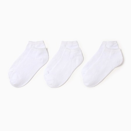 A set of female socks KAFTAN BASE, 3 pairs, size 36-39 (23-25 ​​cm) white