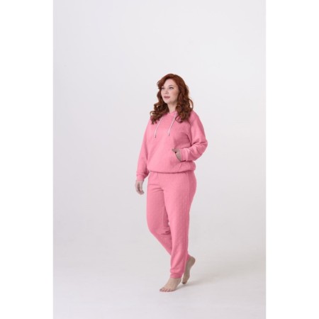 Female suit, size 44, pink color-2