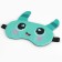 Mask for sleeping with ears "Montstrika", 19.3 x 15 cm, turquoise color