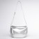 Bag Cross-Body Women's, genuine leather, Ludor silver, 26x9x20 cm