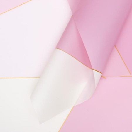 Matte film "Geometry" Pink, 0.58 x 0.58 m
