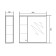 Cabinet-mirror "Pint 50" Left 15 cm x 50 cm x 70 cm