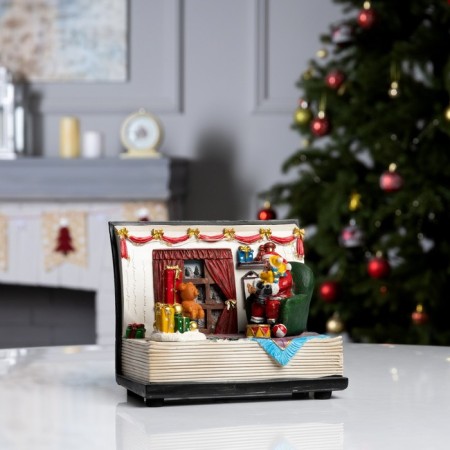 LED figure "Festive evening" 19 × 15 × 12 cm, polystone, AAX3 batteries (not in the kit), USB, glow of multi-1