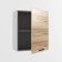 Cabinet hinged with a door Loft 300x600x720 Rustik Natural