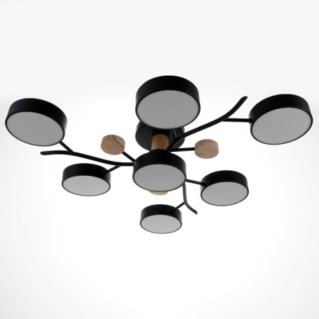 Chandelier 1316/7bk LED 168W 3000-6000K black 74x74x17 cm Bayerlux-7