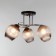 Kira chandelier 3x60W E27 53x53x26cm black/chrome