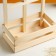 Wooden Kashpo 24.5 × 13.5 × 9/30 cm "Bouquet under the window", with a pen, natural
