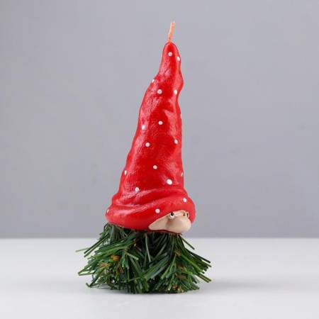 Decorative candle "Forest Gnome", 14.5x7 cm-5