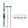 Ski kit: plastic skis 180 cm with a notch, fiberglass sticks 140 cm, SNS mounts, MIX color