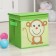 Stelly box for storage with a lid "Monkey", 25 × 25 × 25 cm, green color