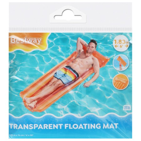 Swimming mattress, 183 x 76 cm, color mix, 44013 Bestway-7