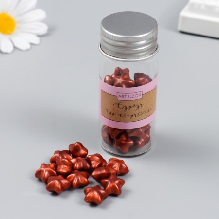 Surgut in granules in the jar of "stars" rust pearl 16 g 7x3x3 cm