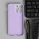 Borasco cover for the iPhone 14 Pro Max, Soft Touch, silicone, microfiber, lavender