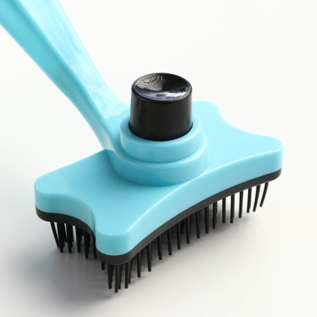 Popular Plastic "Bone" with self -cleaning, 8.5 x 12.5 cm, blue-2