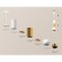 A set of suspended lamp with additional backlight by Ambrella Light, Techno, XP1101030, GU5.3, white sand, Golden polished gold
