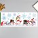 Room Decor decorative sticker "Here they are, snowmen" (static) 21x53 cm