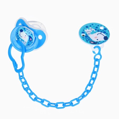Dummy orthodontist., With a cap and a holder, from 0 months, the color is green / blue-3