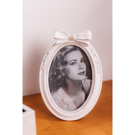 Photo frame Polystone 10x14 cm "Bow" white 13x18.8 cm-5