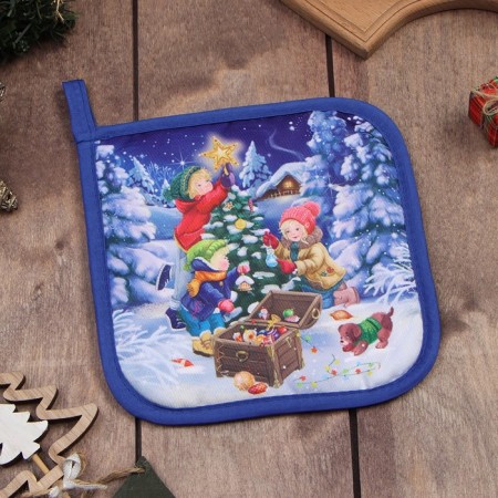 Take "New Year's mood" 17x17 100% p/e, Vatin 250g/m2