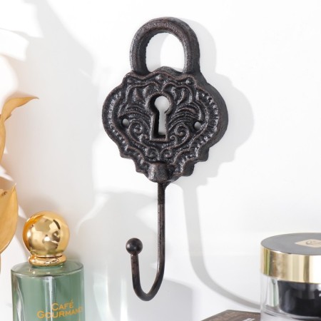 Decorative metal hook "openwork lock" 8x5x17 cm-1