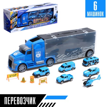 Truck "Carrier", included 6 cars and road signs