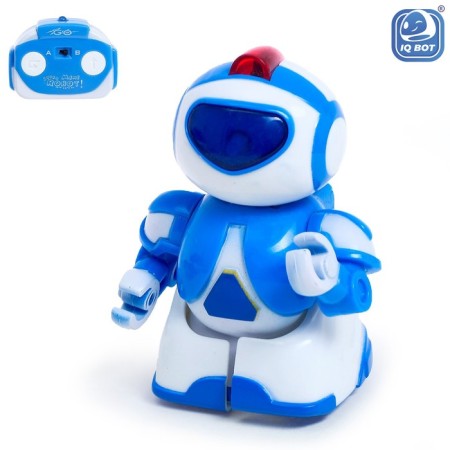 Robot radio -controlled "minibot", light effects, blue color