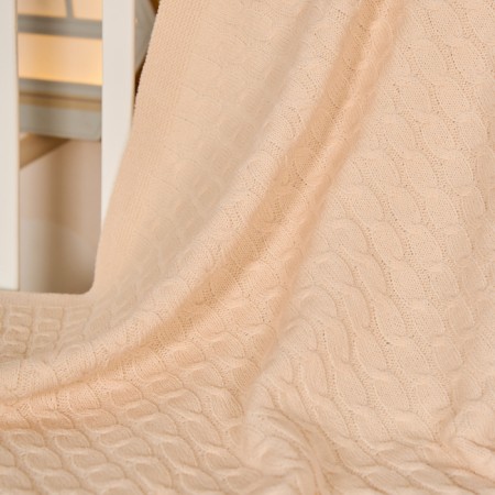 Field-gun knitted braid 95x110cm, beige, 260g/m, acrylic 81%, PVC 13%, polyamide 6%-2